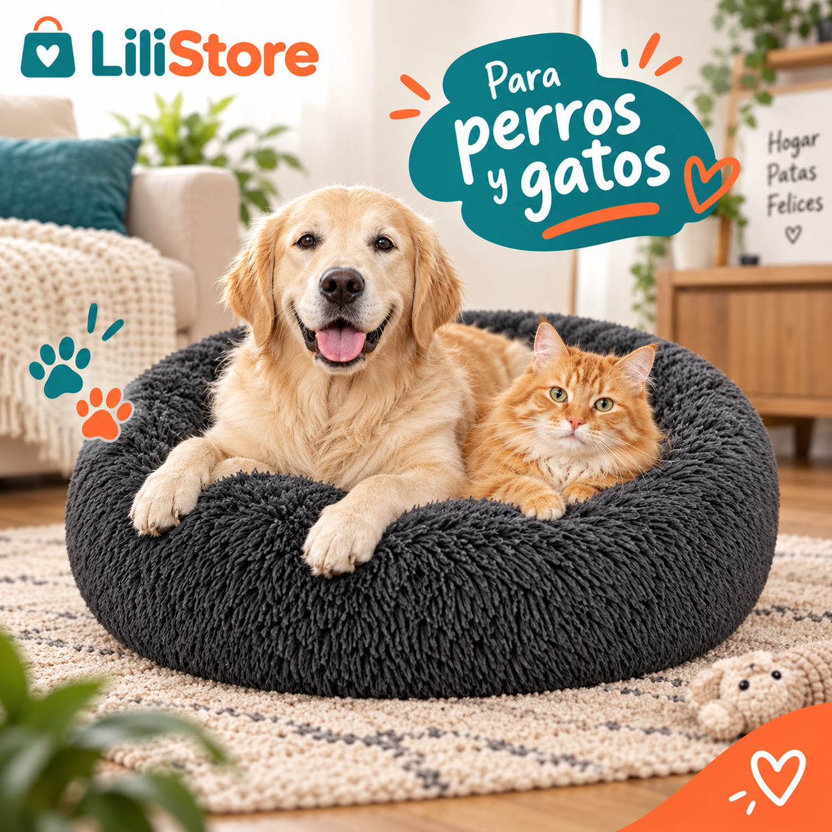 CAMA PARA PERRO/GATO 90CM