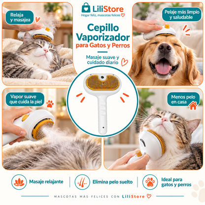 CEPILLO DE VAPOR PARA MASCOTAS