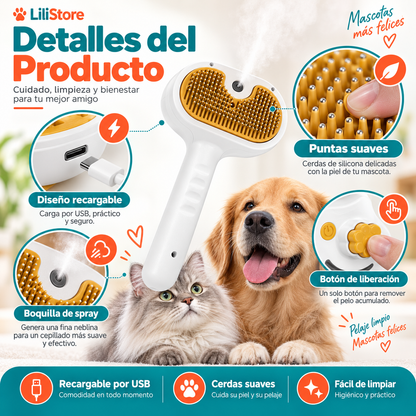 CEPILLO DE VAPOR PARA MASCOTAS