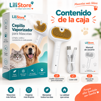 CEPILLO DE VAPOR PARA MASCOTAS