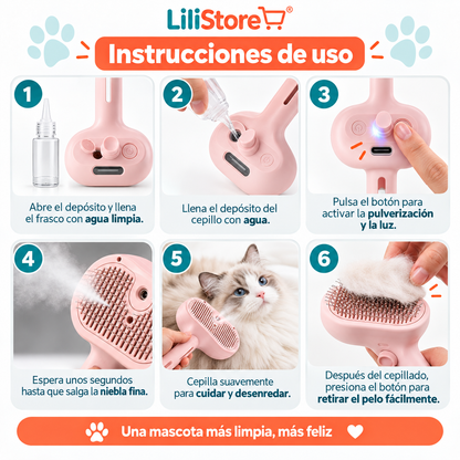 CEPILLO DE VAPOR PARA MASCOTAS