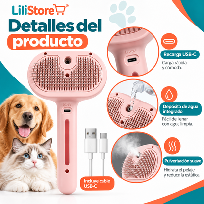 CEPILLO DE VAPOR PARA MASCOTAS