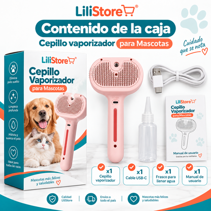 CEPILLO DE VAPOR PARA MASCOTAS