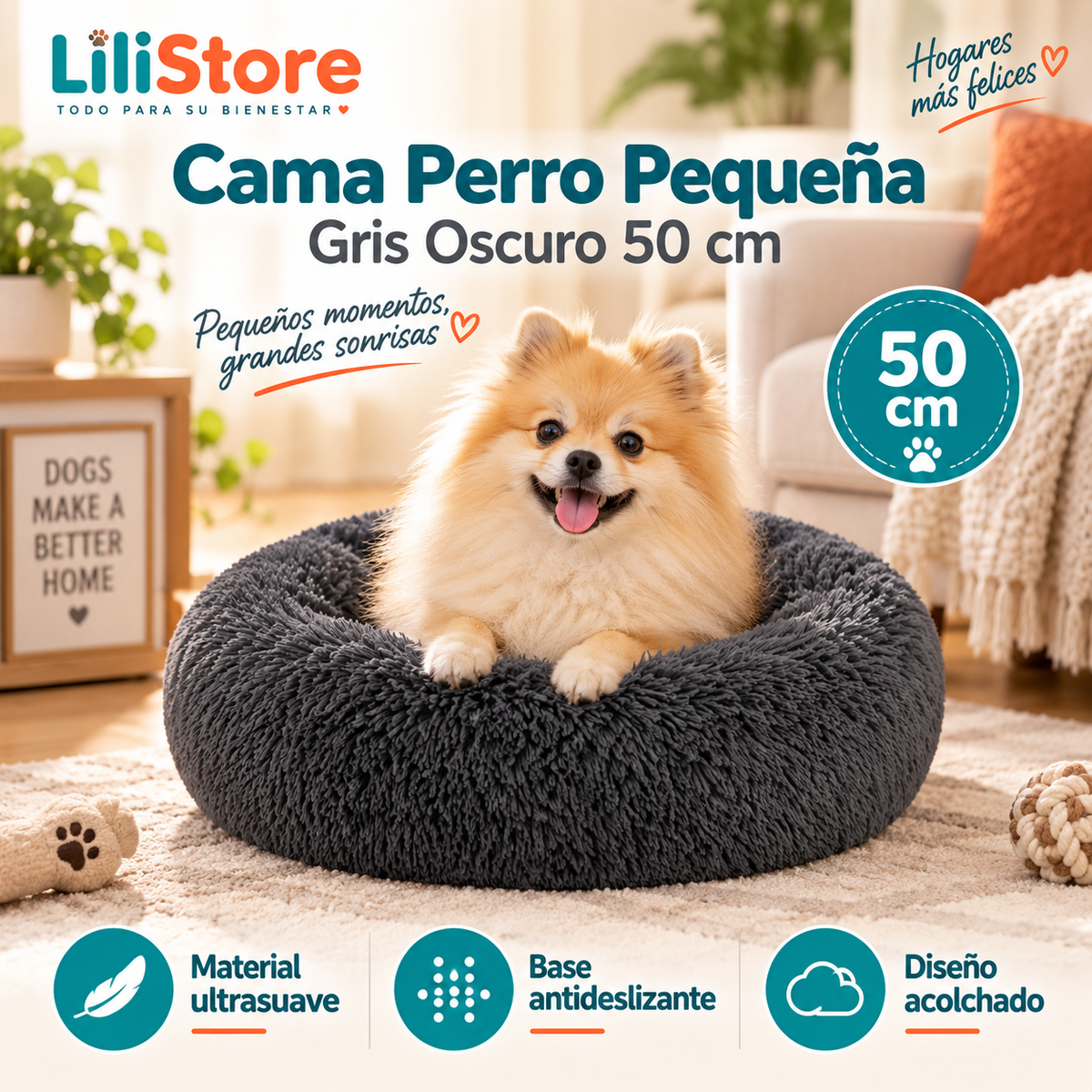 CAMA PARA PERRO/GATO 50CM