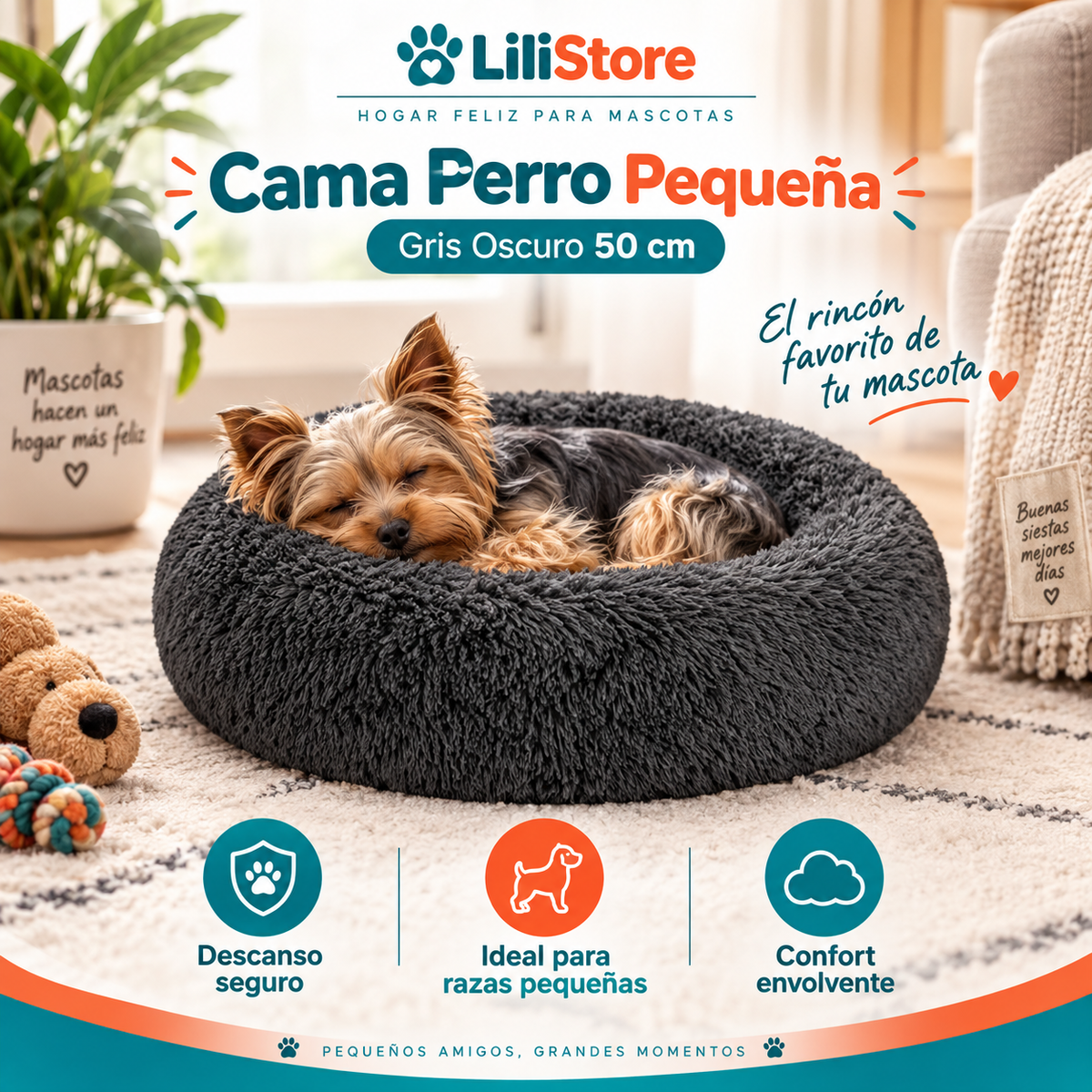 CAMA PARA PERRO/GATO 50CM