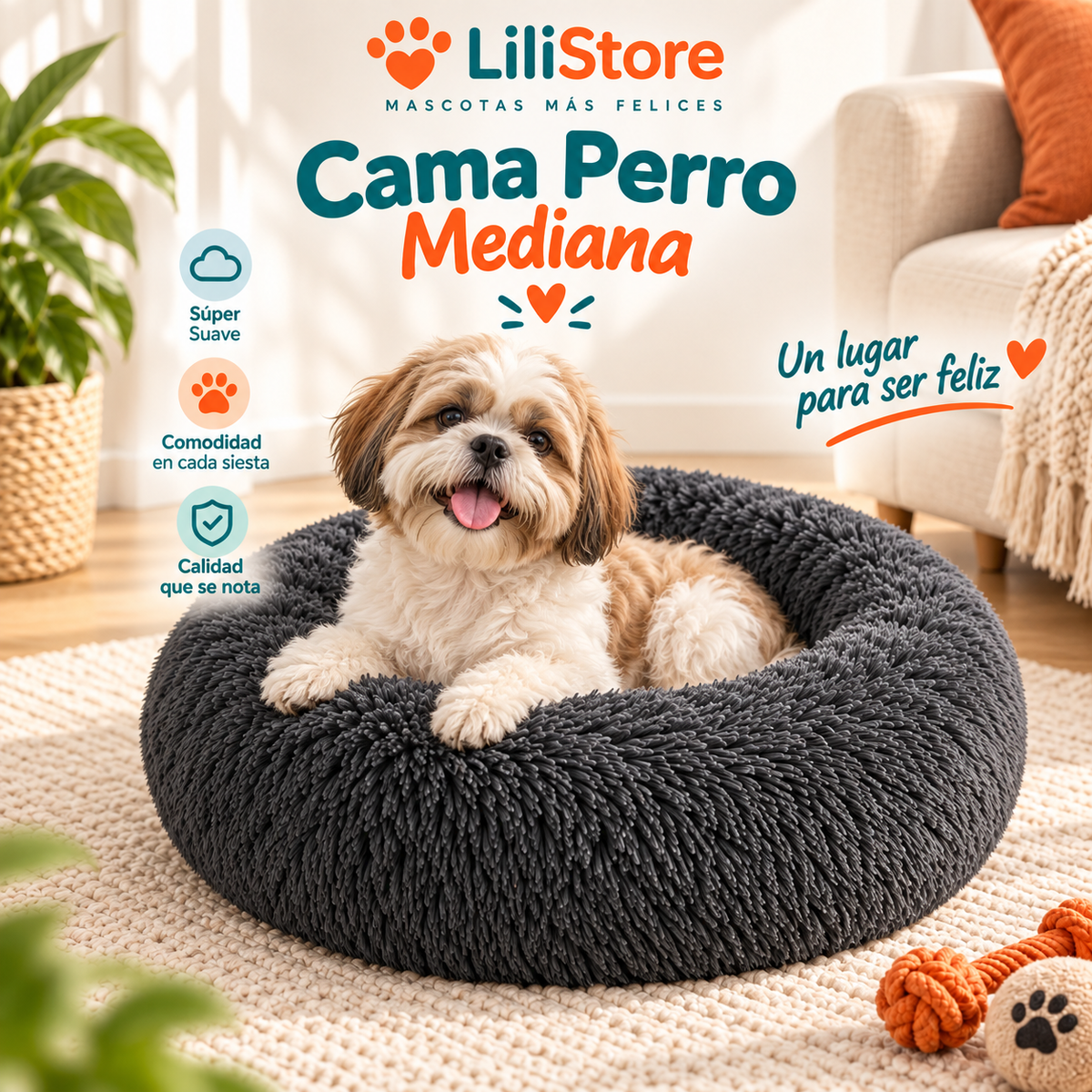 CAMA PARA PERRO/GATO 70CM