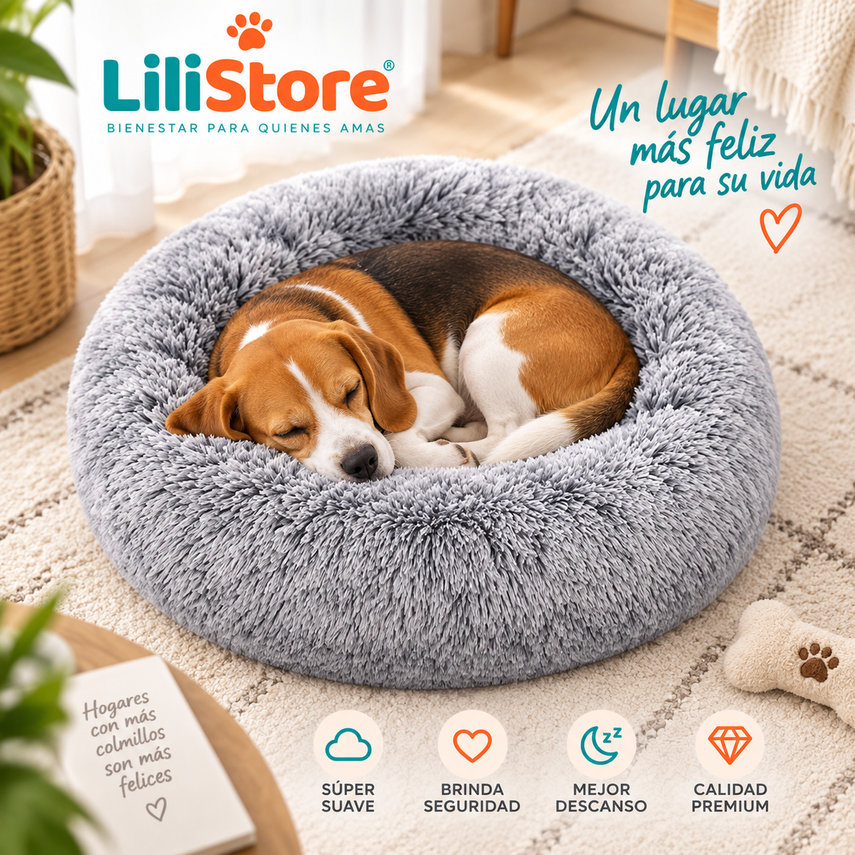 CAMA PARA PERRO/GATO 90CM