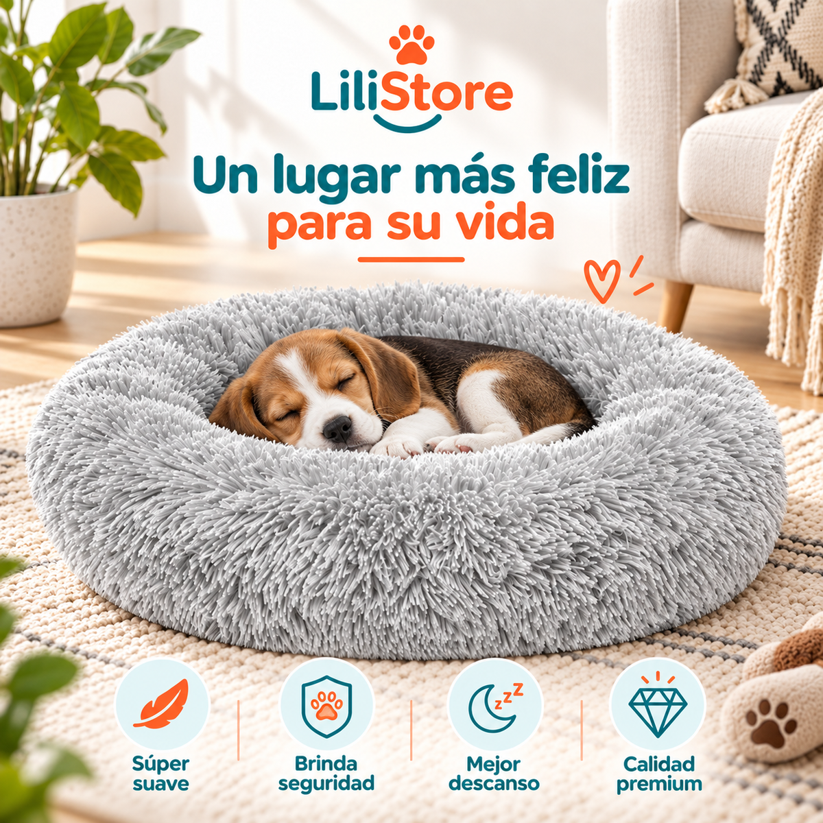 CAMA PARA PERRO/GATO 50CM