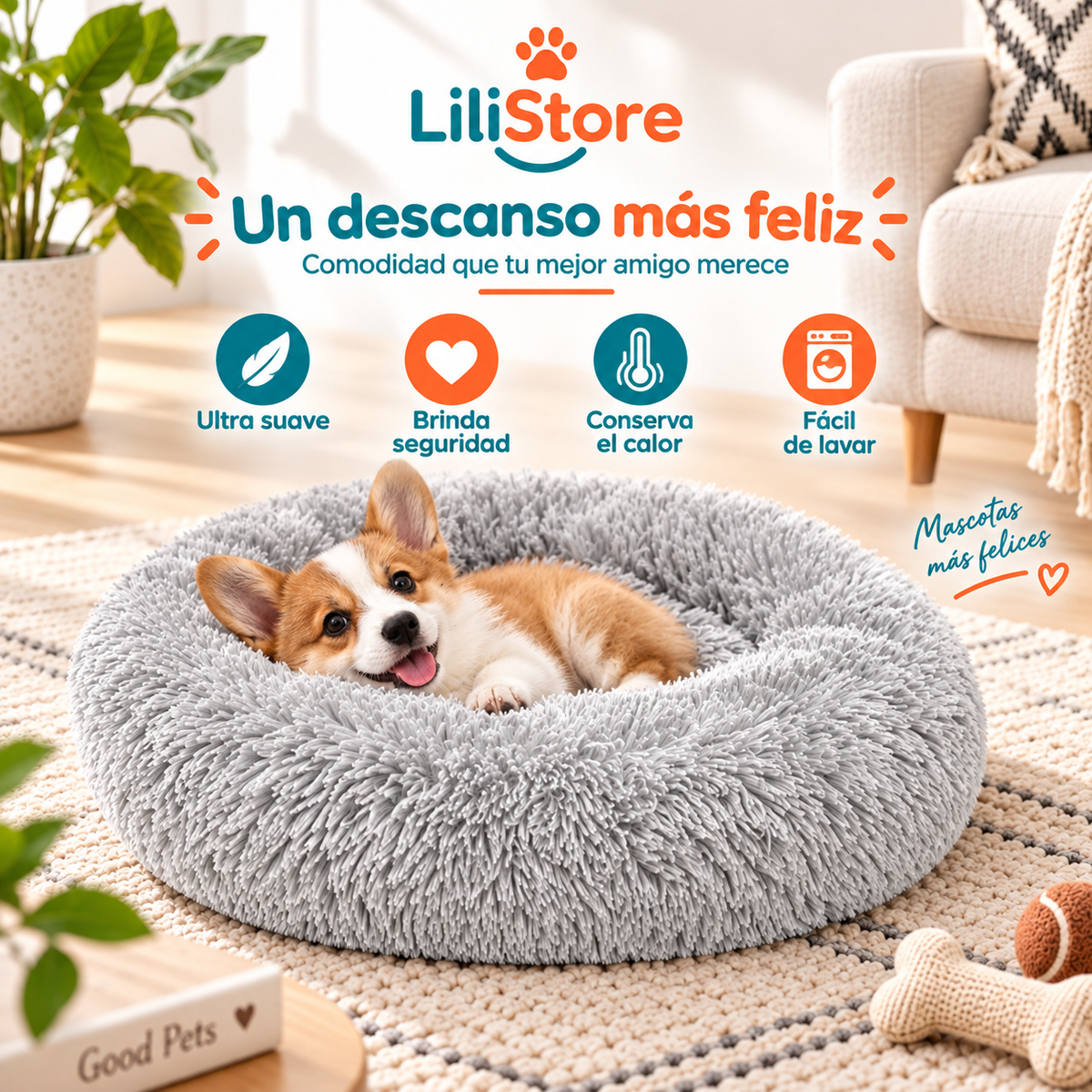 CAMA PARA PERRO/GATO 50CM