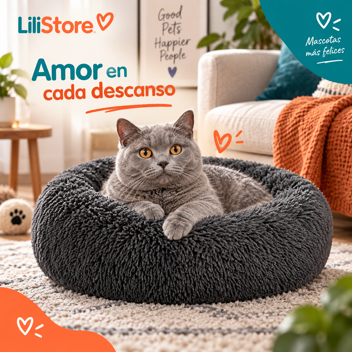 CAMA PARA PERRO/GATO 50CM