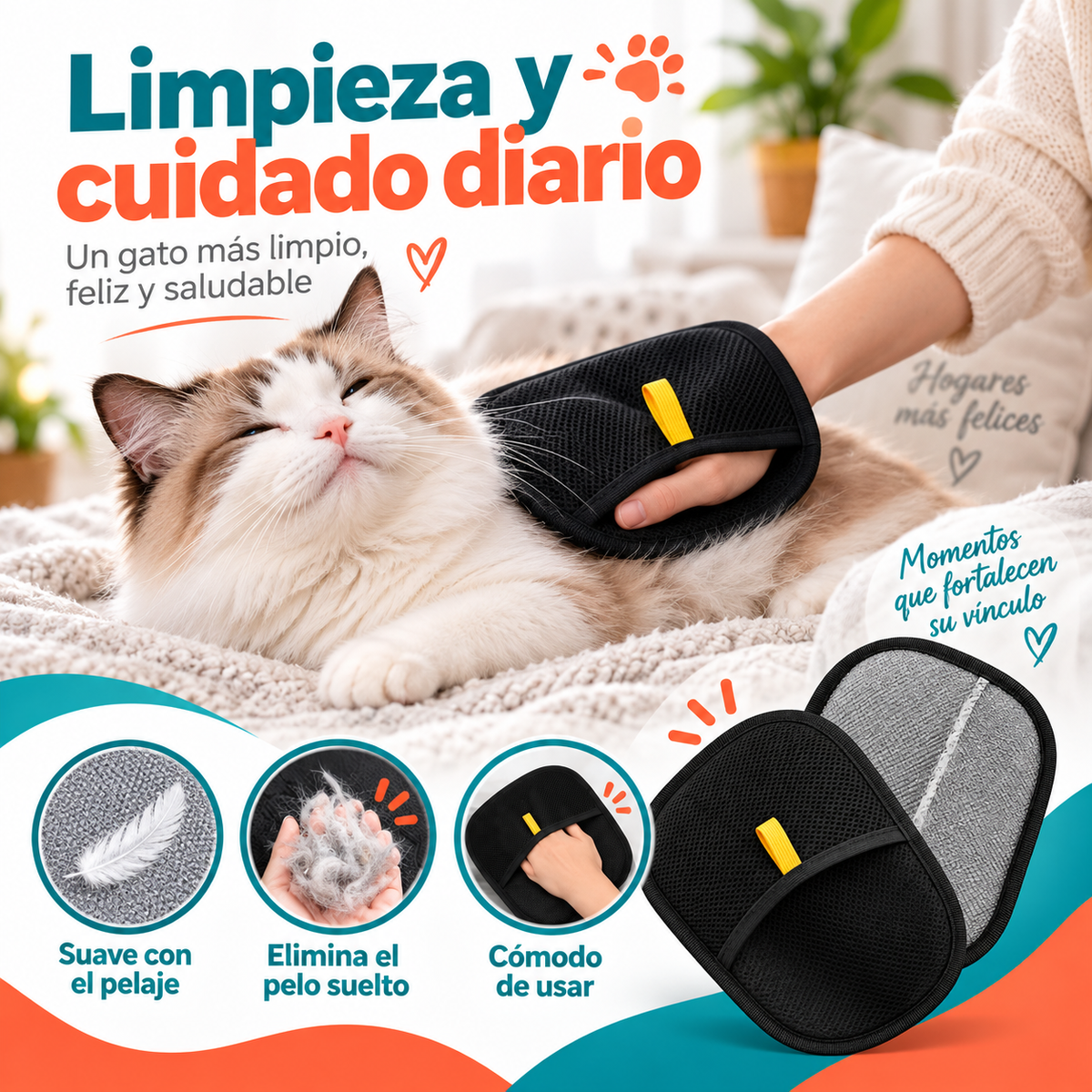 MANOPLA QUITA PELOS