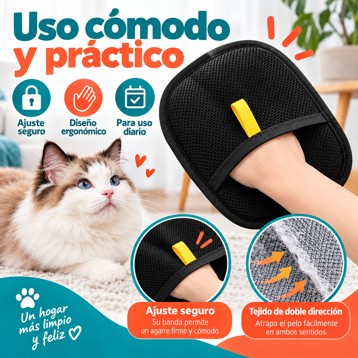MANOPLA QUITA PELOS