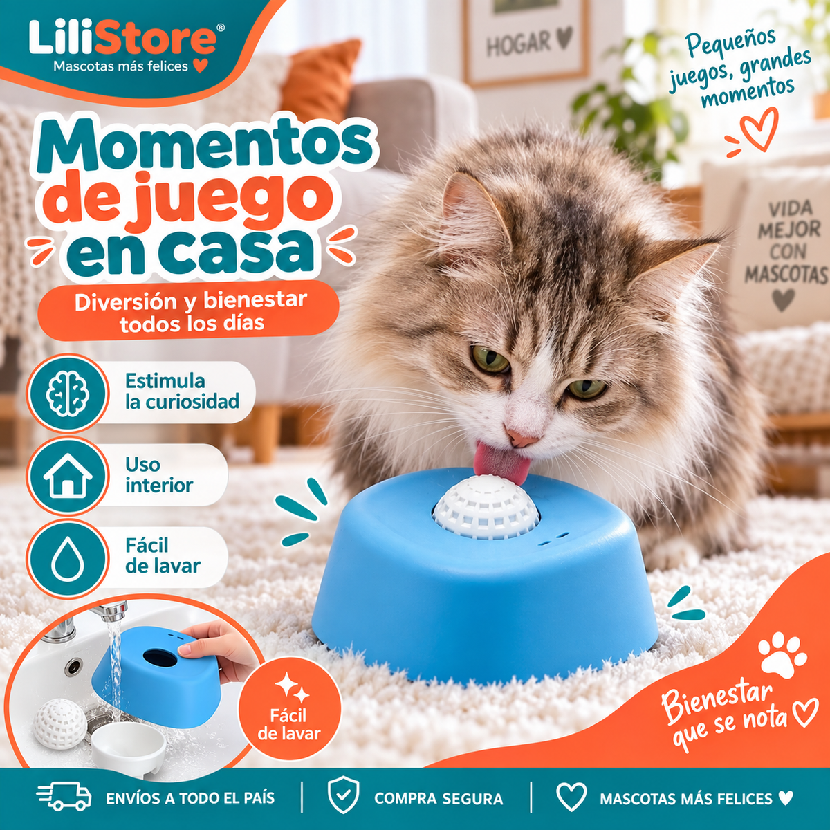 CUENCO LAMEDOR CON BOLA RODANTE