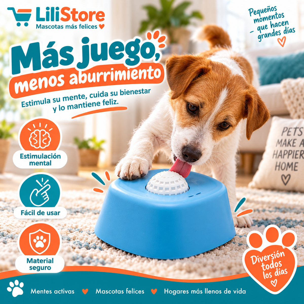 CUENCO LAMEDOR CON BOLA RODANTE