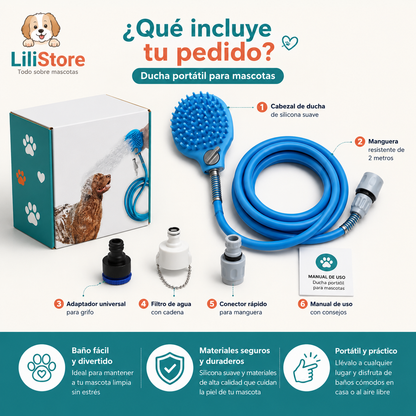 ALCACHOFA DE DUCHA PARA MASCOTA
