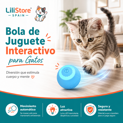 BOLA DE JUGUETE INTERACTIVO PARA GATOS