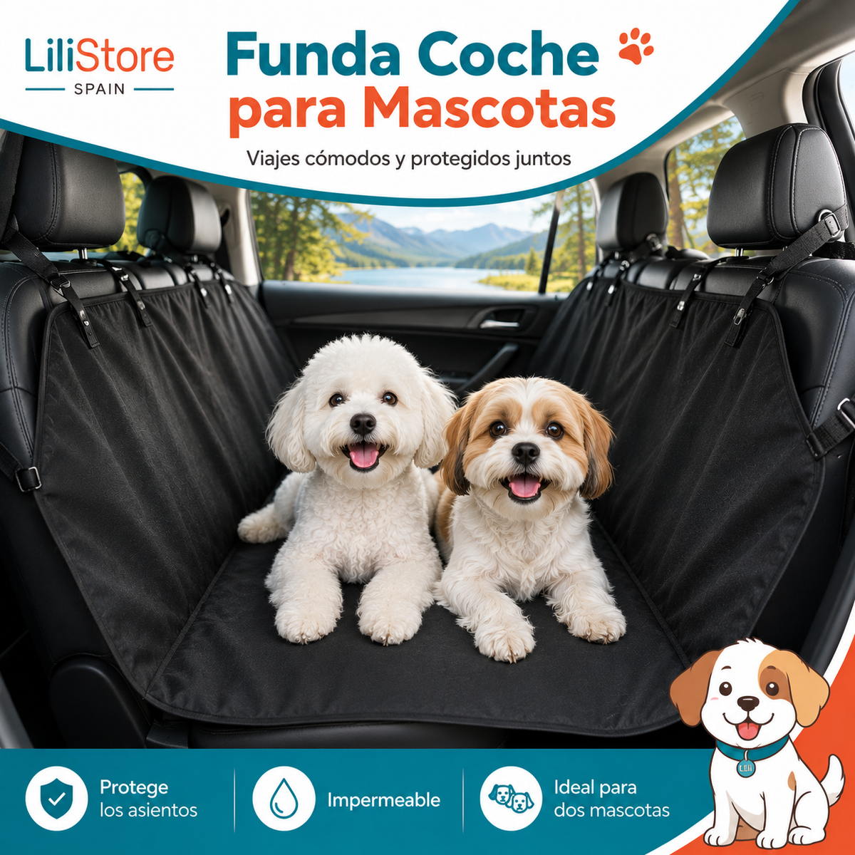 FUNDA COCHE PARA MASCOTAS