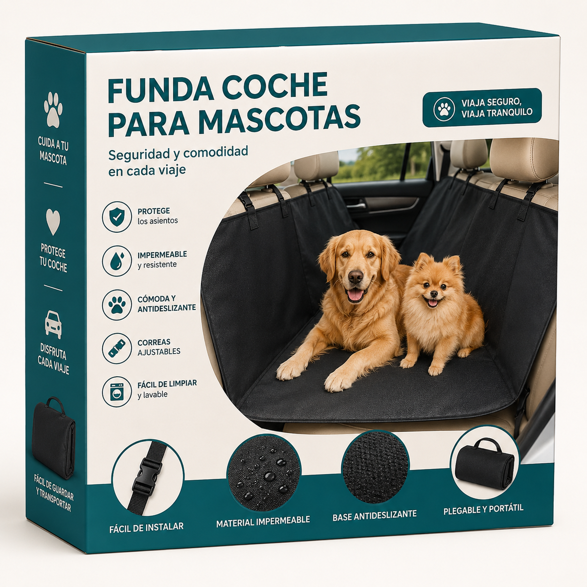 FUNDA COCHE PARA MASCOTAS